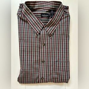 VAN HEUSEN LONG SLEEVE BUTTON FRONT DRESS SHIRT XXL